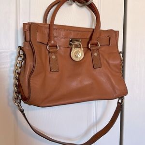 Michael Kors hamilton leather handbag